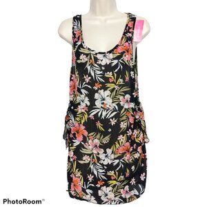 NWT Xhilaration Side-Tie Cover Up Dress Sm Floral